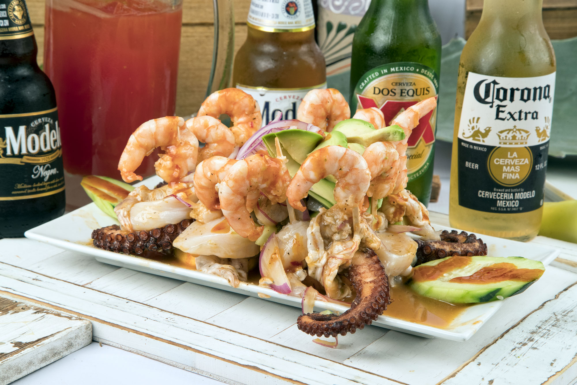 Mariscos Uruapan seafood platter
